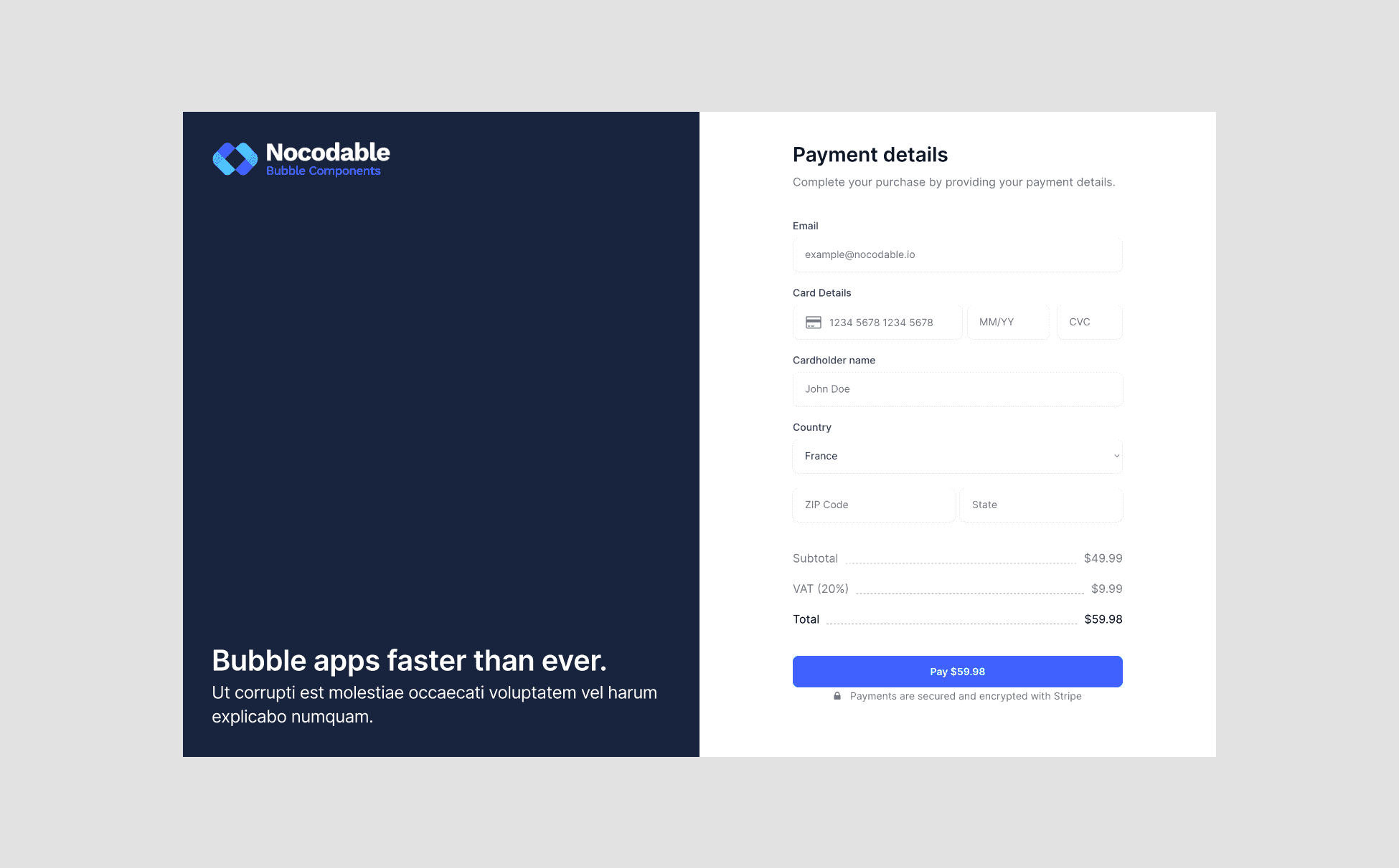Payment form 2