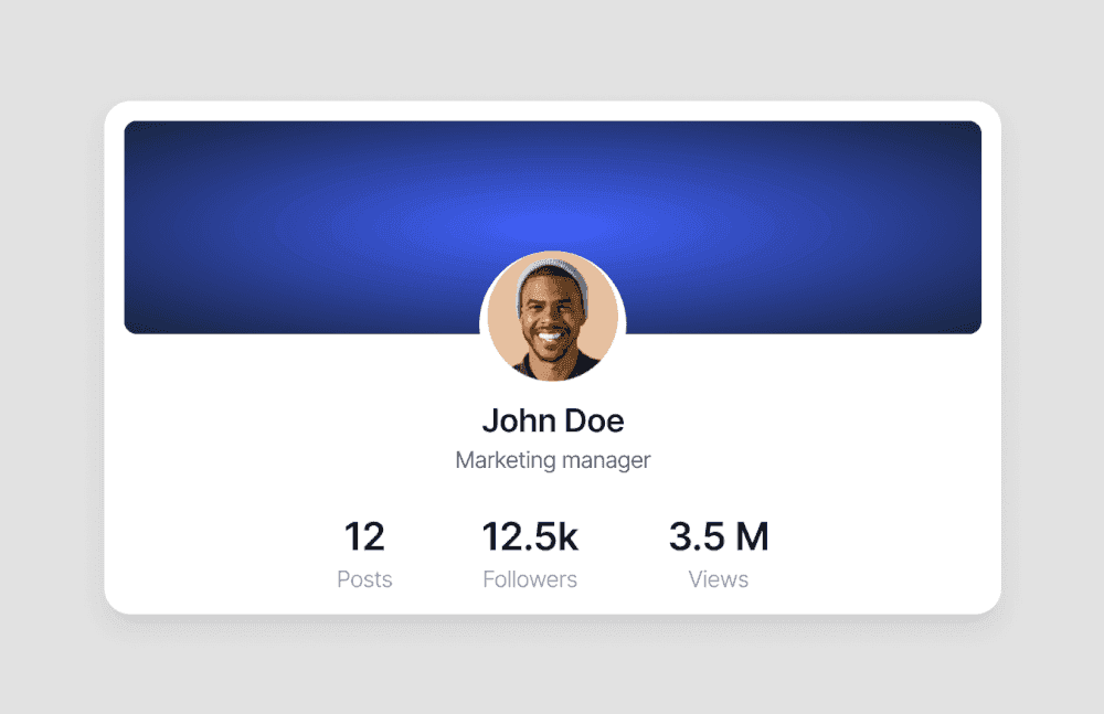Profile card