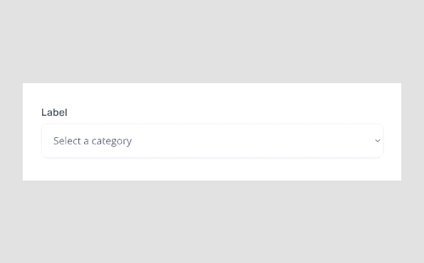 Dropdown input