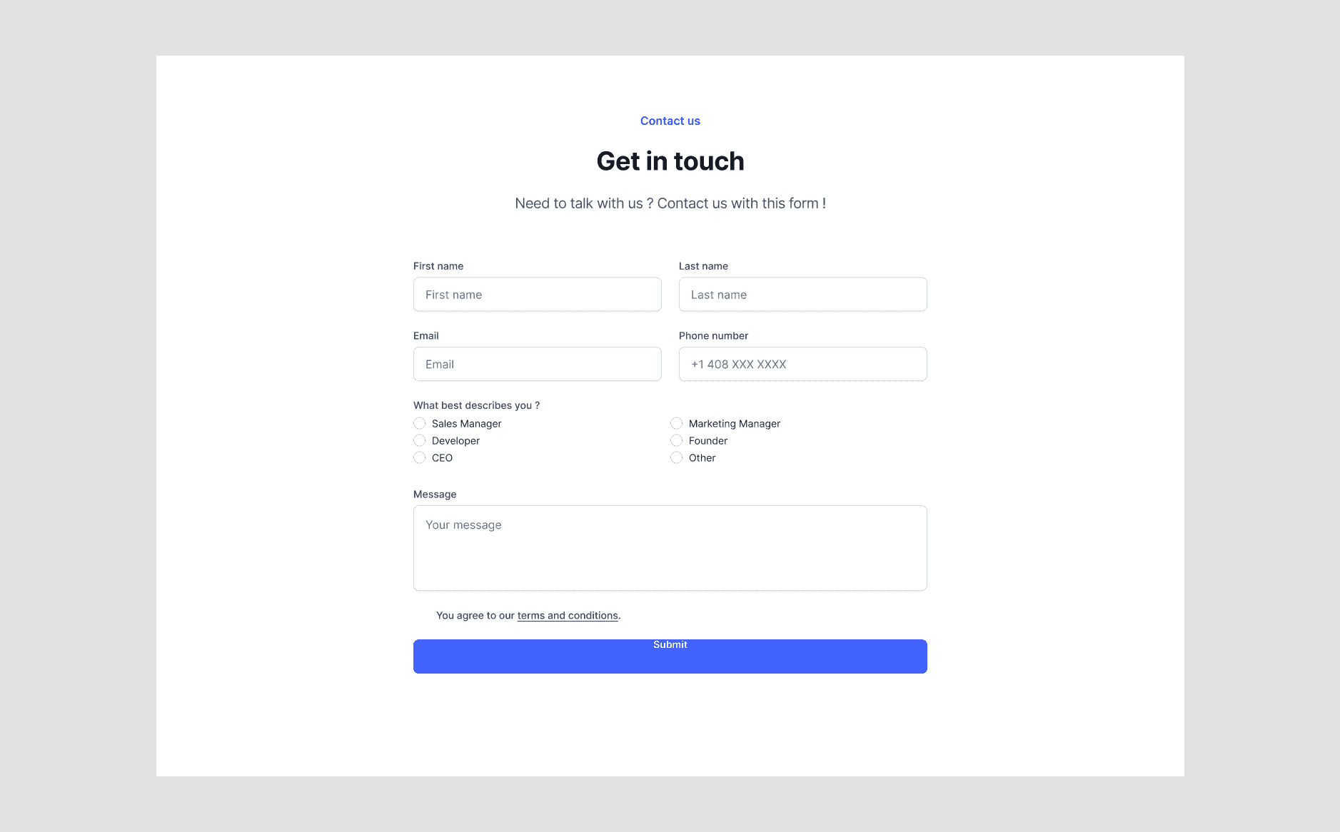Contact form 3