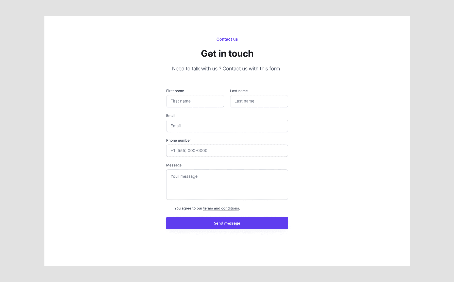 Contact form - 1