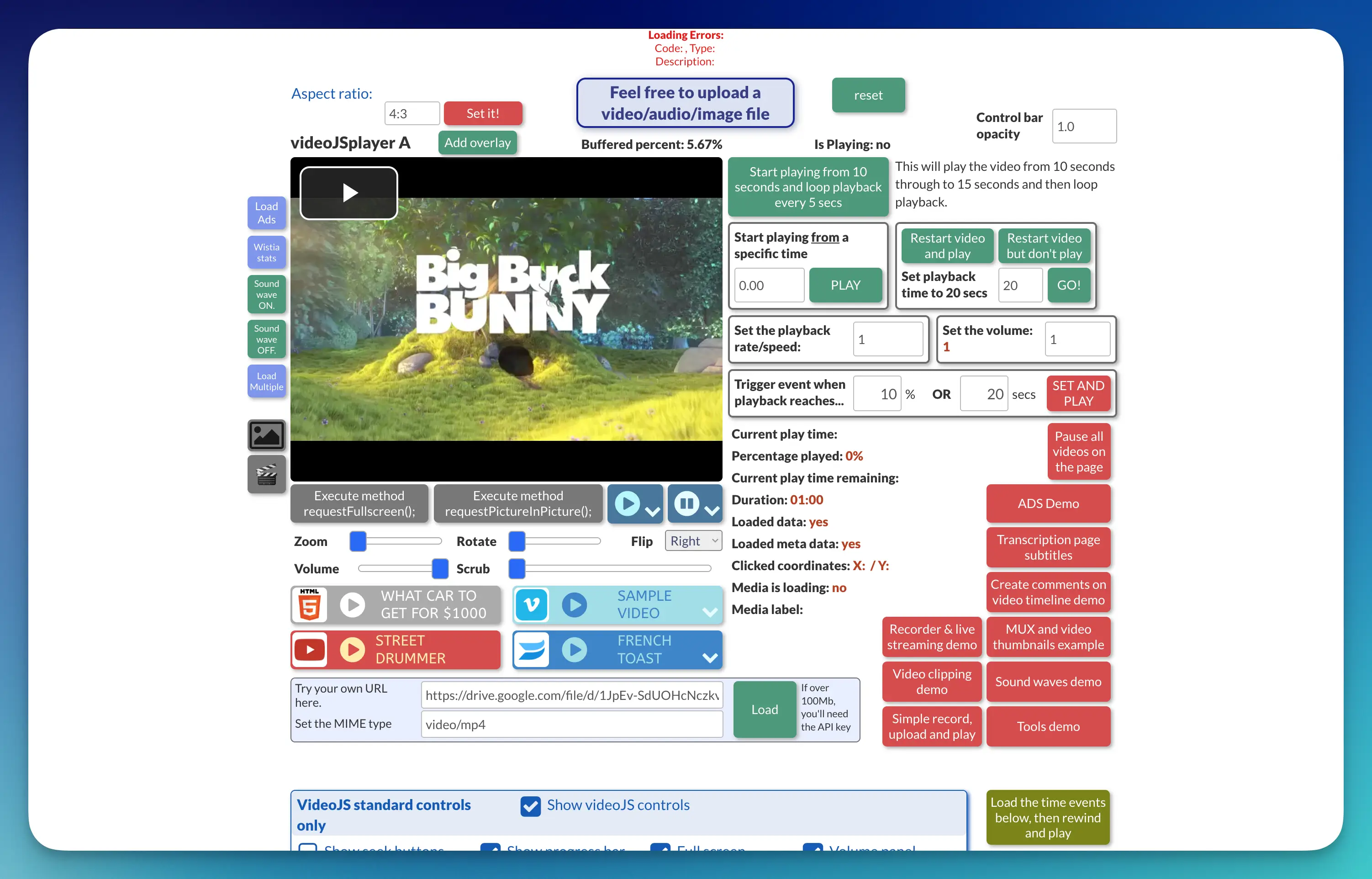 video js plugin bubble.io
